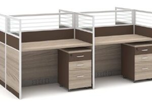 4 Seater Office Workstation
