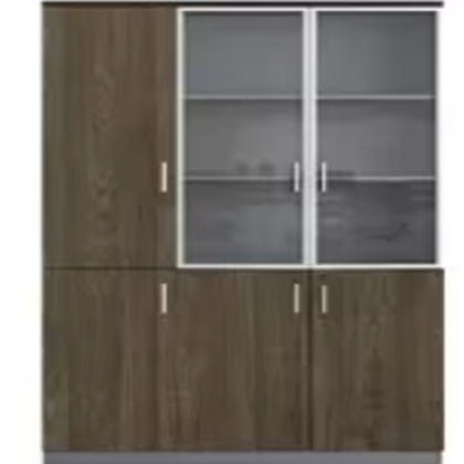 Wooden Glass File Cabinet