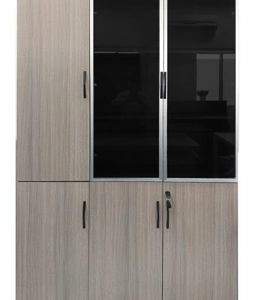 Glass File Cabinet - 3 Doors