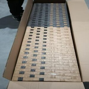 woven fiber room divider screen